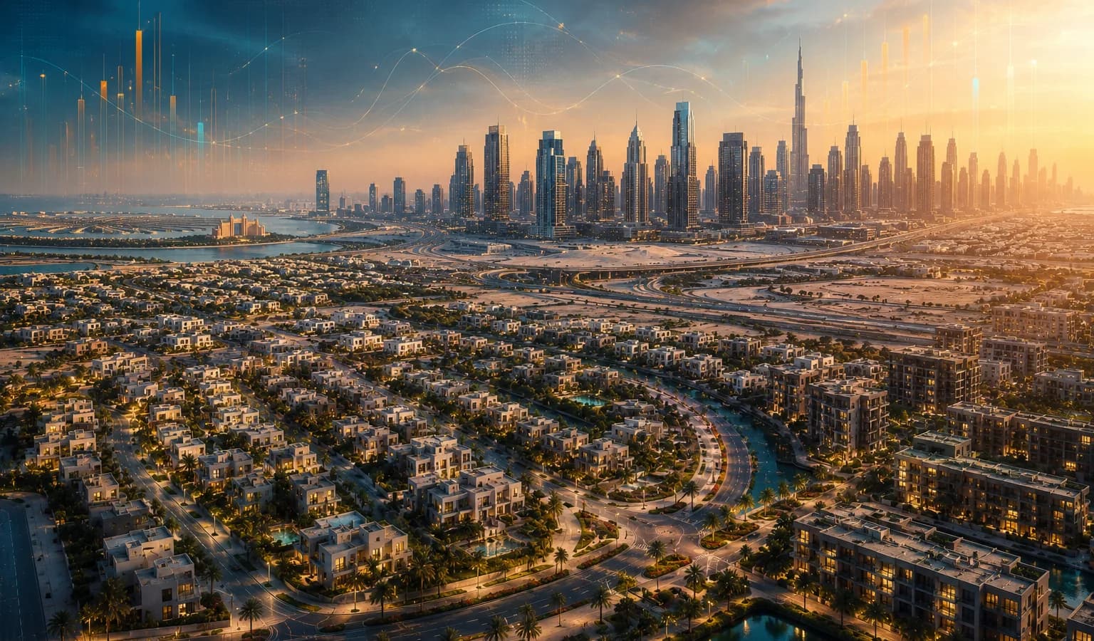 Dubai unit and villa transactions cluster in the 1M–2M and 500K–1M bands